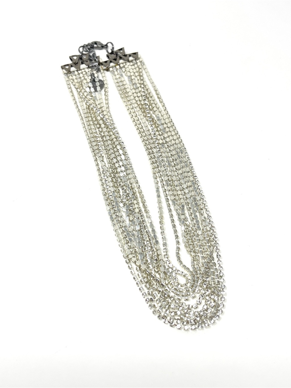 New Anthropologie x Nakamol Rhinestone Layered Choker Necklace